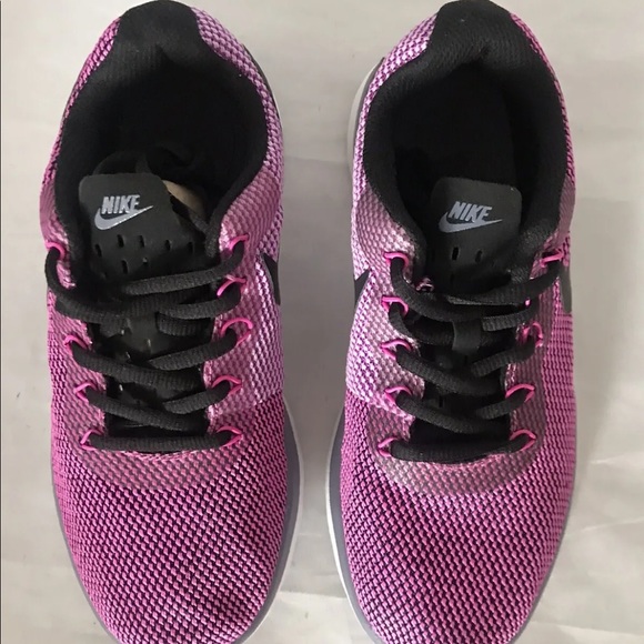 New Nike Women’s Tanjun Racer Sneakers Carbon/ Black/ Magenta 6.5 - Picture 4 of 11